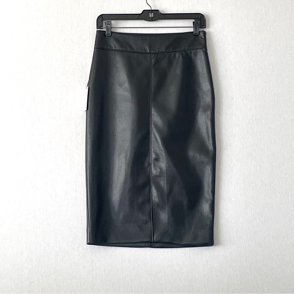 Aritzia Babaton Pegu Vegan Leather Skirt - Picture 3 of 6